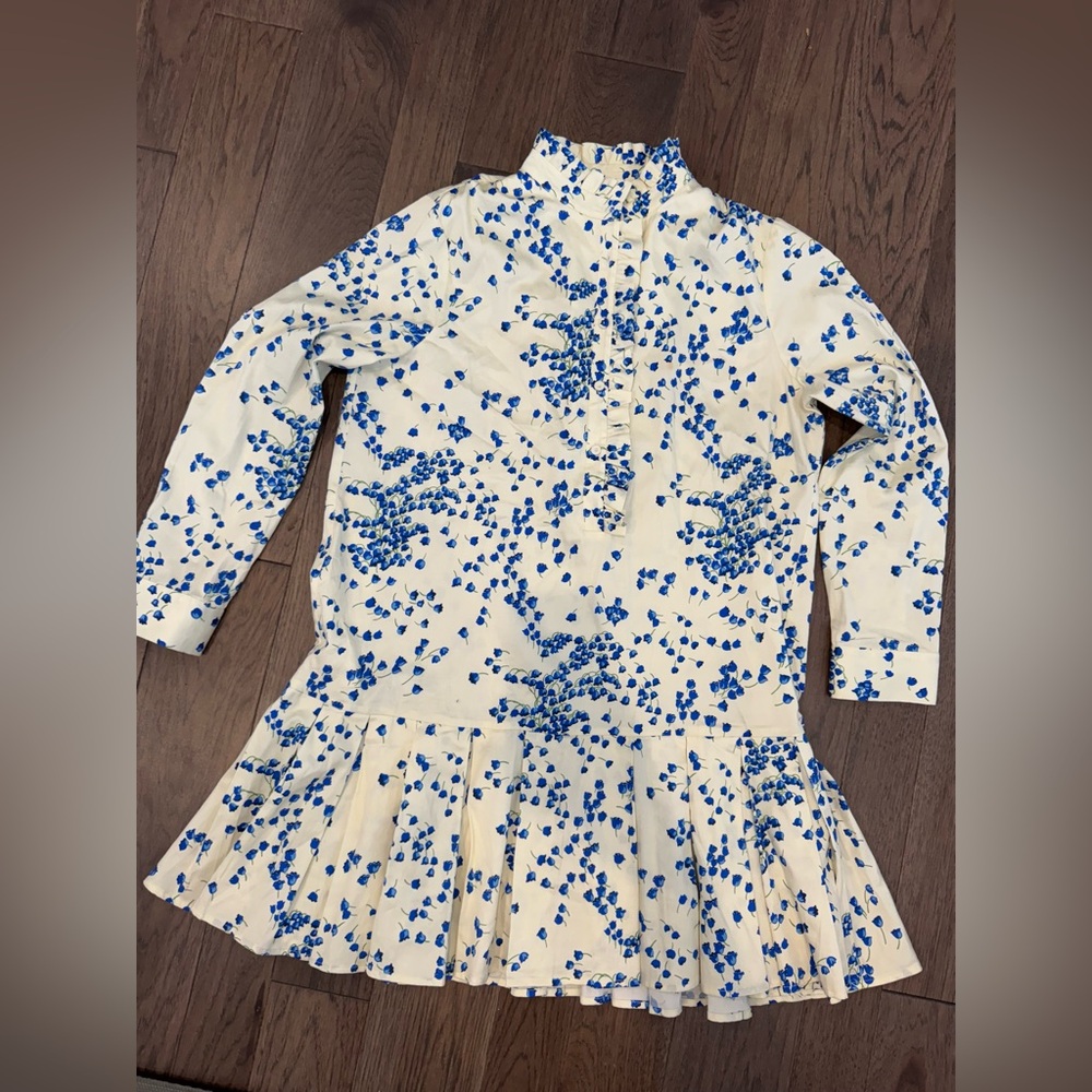 Tuckernuck Blue Floral Long Sleeve Dress